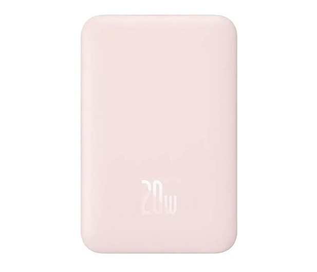 Baseus Magnetic Mini 10000mAh, USB-C 30W (różowy) - 1310902 - zdjęcie 2